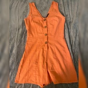 Cotton On V Neck Button Through Romper Size XXS